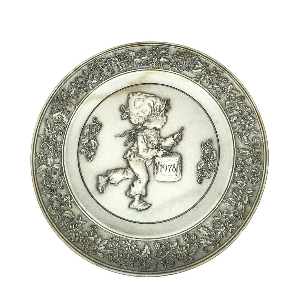 The Legend Of The Little Drummer Boy 1978 Vintage Fine Pewter Plate U.S.A Made